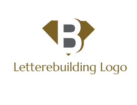 letter B inside diamond shape logo
