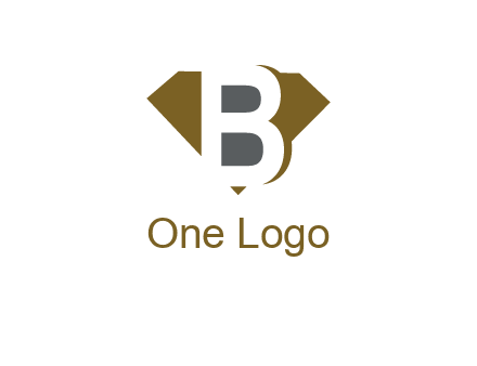 letter B inside diamond shape logo