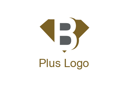 letter B inside diamond shape logo