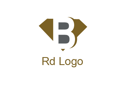 letter B inside diamond shape logo