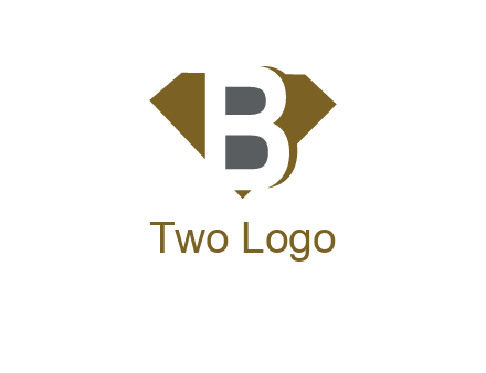 letter B inside diamond shape logo