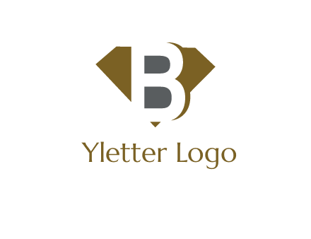 letter B inside diamond shape logo