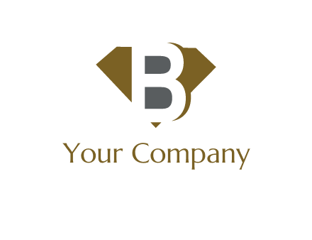 letter B inside diamond shape logo