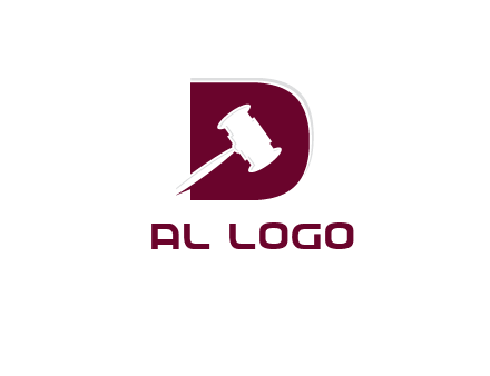 gravel inside letter D logo