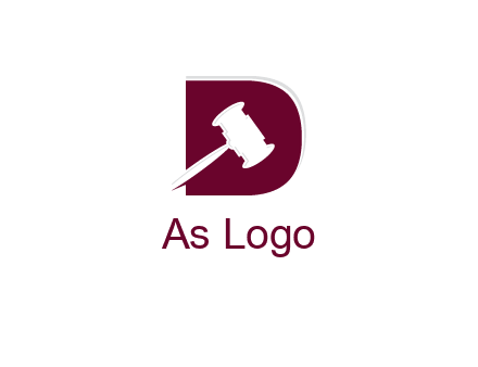 gravel inside letter D logo