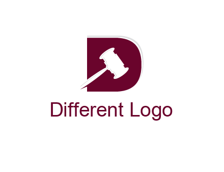 gravel inside letter D logo