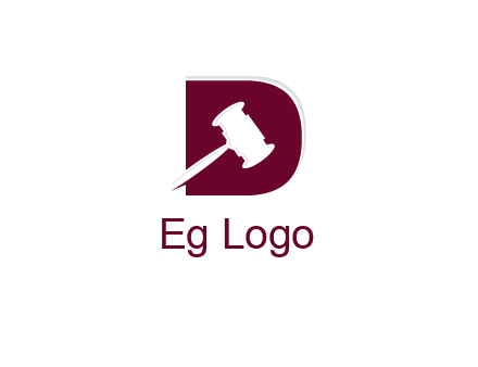 gravel inside letter D logo