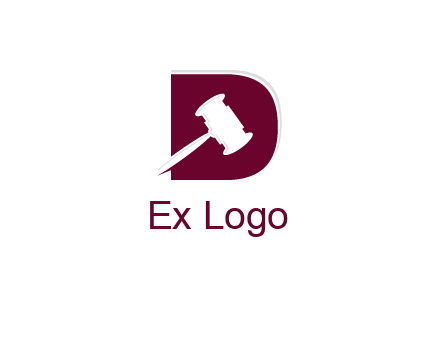 gravel inside letter D logo