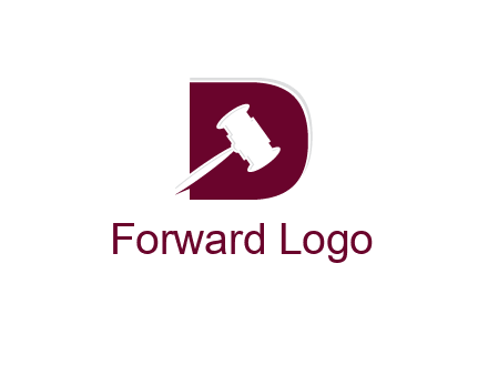 gravel inside letter D logo