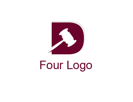 gravel inside letter D logo