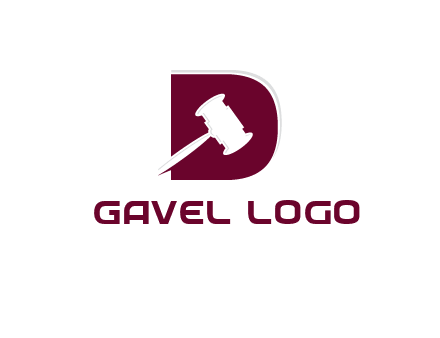 gravel inside letter D logo