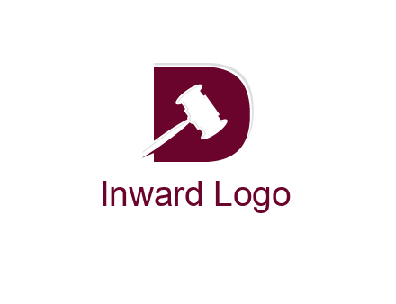 gravel inside letter D logo