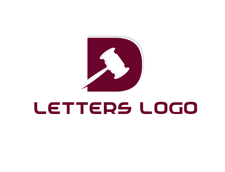 gravel inside letter D logo