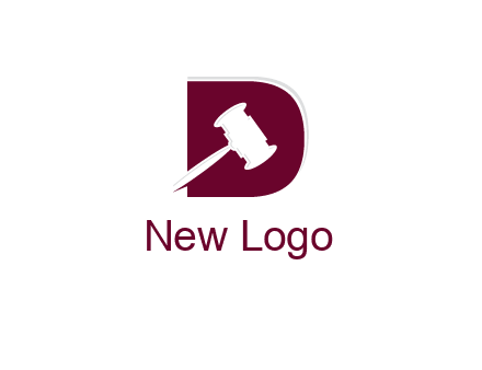 gravel inside letter D logo