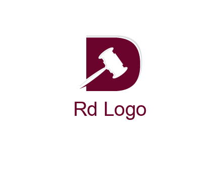 gravel inside letter D logo