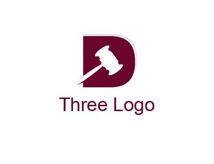 gravel inside letter D logo