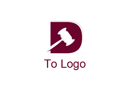 gravel inside letter D logo