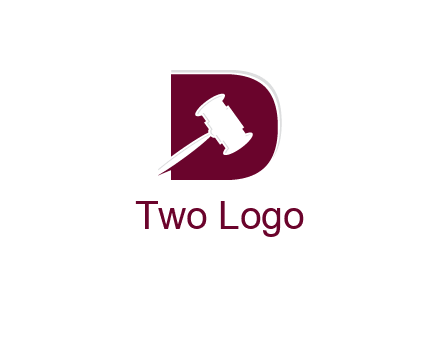 gravel inside letter D logo