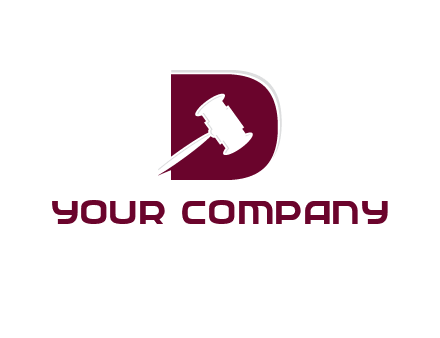 gravel inside letter D logo