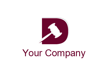 gravel inside letter D logo