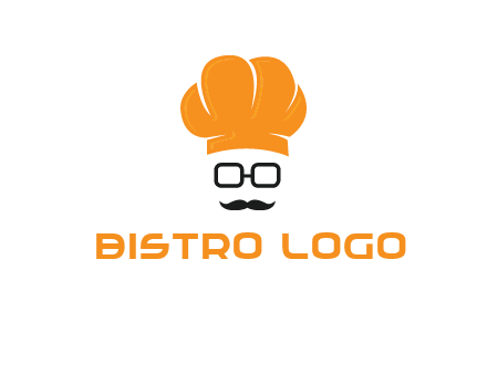 chef with goggles and mustache logo