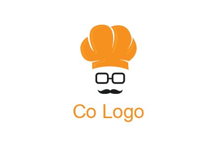 chef with goggles and mustache logo