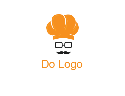 chef with goggles and mustache logo
