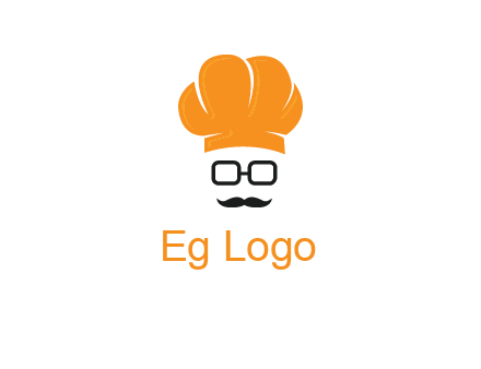 chef with goggles and mustache logo