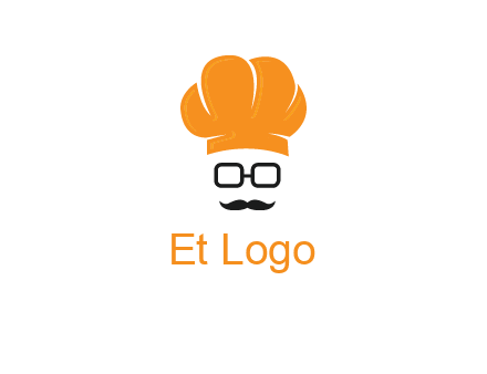 chef with goggles and mustache logo