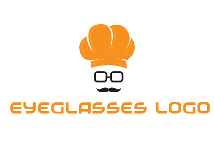 chef with goggles and mustache logo