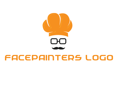 chef with goggles and mustache logo