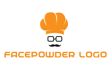 chef with goggles and mustache logo