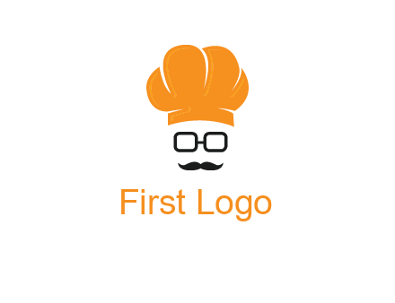 chef with goggles and mustache logo