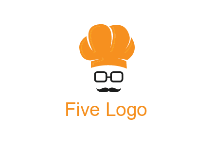 chef with goggles and mustache logo
