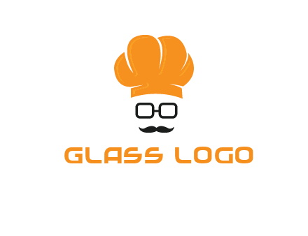 chef with goggles and mustache logo