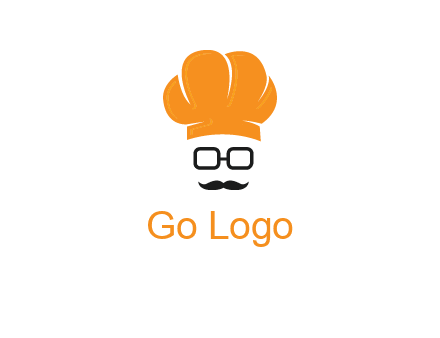 chef with goggles and mustache logo