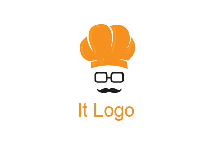 chef with goggles and mustache logo