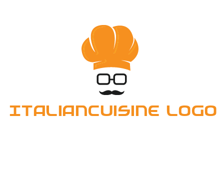 chef with goggles and mustache logo