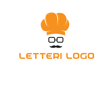 chef with goggles and mustache logo
