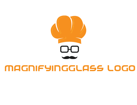 chef with goggles and mustache logo