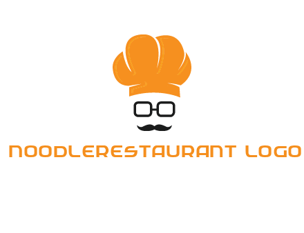 chef with goggles and mustache logo