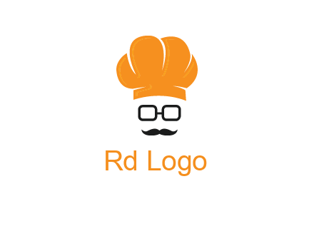 chef with goggles and mustache logo
