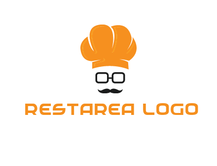 chef with goggles and mustache logo