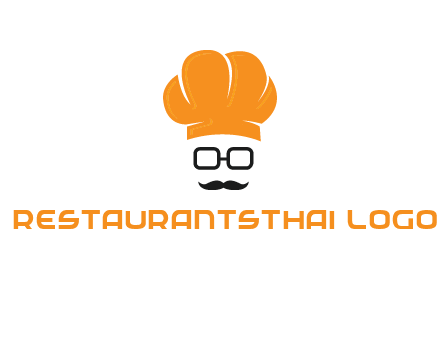 chef with goggles and mustache logo