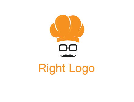 chef with goggles and mustache logo