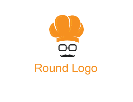chef with goggles and mustache logo