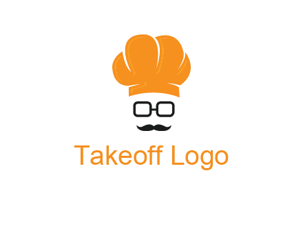 chef with goggles and mustache logo