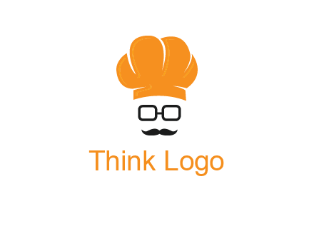 chef with goggles and mustache logo