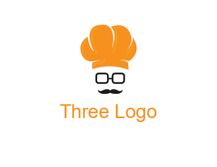 chef with goggles and mustache logo