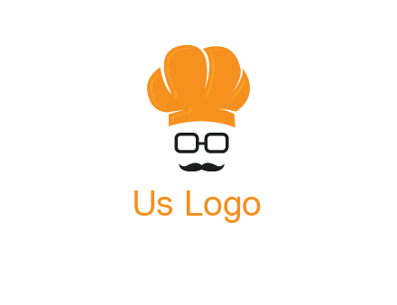chef with goggles and mustache logo